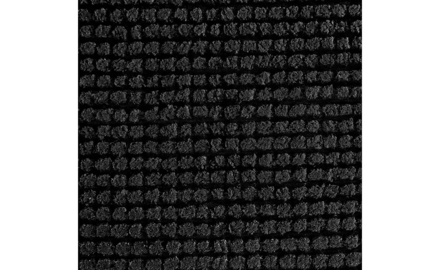 Mini tappeto bagno nero in poliestere 50x80 cm
