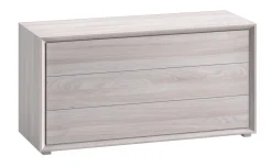 Monica comò 3 cassetti colore legno bianco