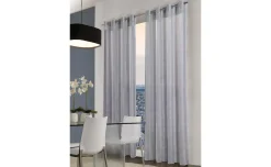 Nancy tenda con anelli, colore grigio 140 x 280 cm