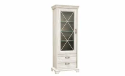 Nizza vetrina in laminato bianco 1 anta 2 cassetti
