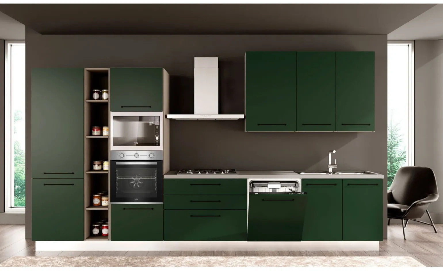 Noa cucina 390 cm colori a scelta