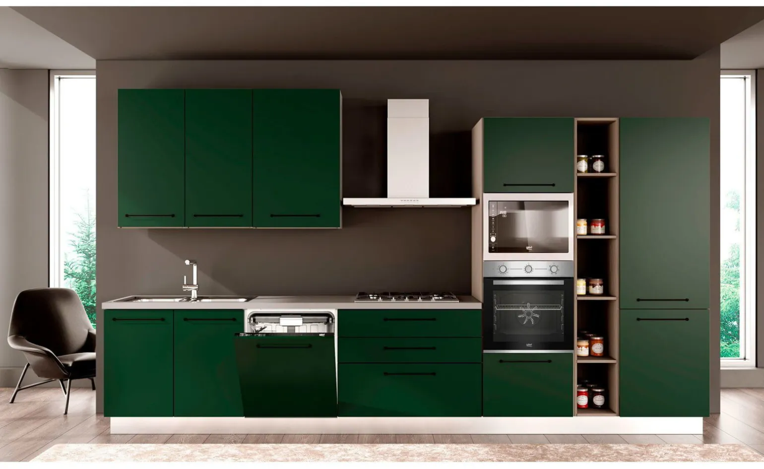 Noa cucina 390 cm colori a scelta