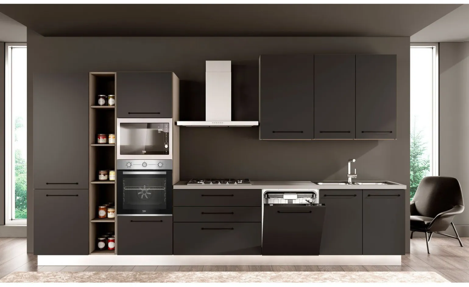 Noa cucina 390 cm colori a scelta