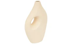 Nola vaso in ceramica beige h30 cm