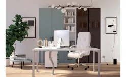 Office scrivania con cassetti nuvola frassino