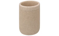Onyx bicchiere bagno in poliresina beige