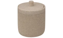 Onyx contenitore con coperchio in poliresina beige