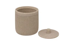 Onyx contenitore con coperchio in poliresina beige