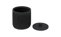Onyx contenitore con coperchio in poliresina nero