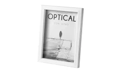 Optical cornice bianca in legno 29,7x42 cm