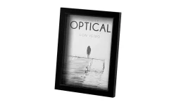 Optical cornice nera in legno 29,7x42 cm