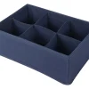 Organizer 6 scomparti blu – 16x24 cm
