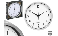 Orologio moderno grigio Ø25 cm