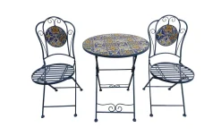 Ostro set tavolo + sedie in mosaico