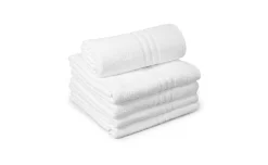 Pak asciugamano medio 360gsm bianco 100% cotone 50x100cm