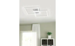 Palmaves plafoniera LED in metallo cromato 28W