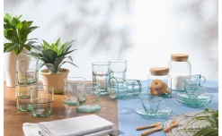 Penguen set 4 tazzine in vetro riciclato 100 ml