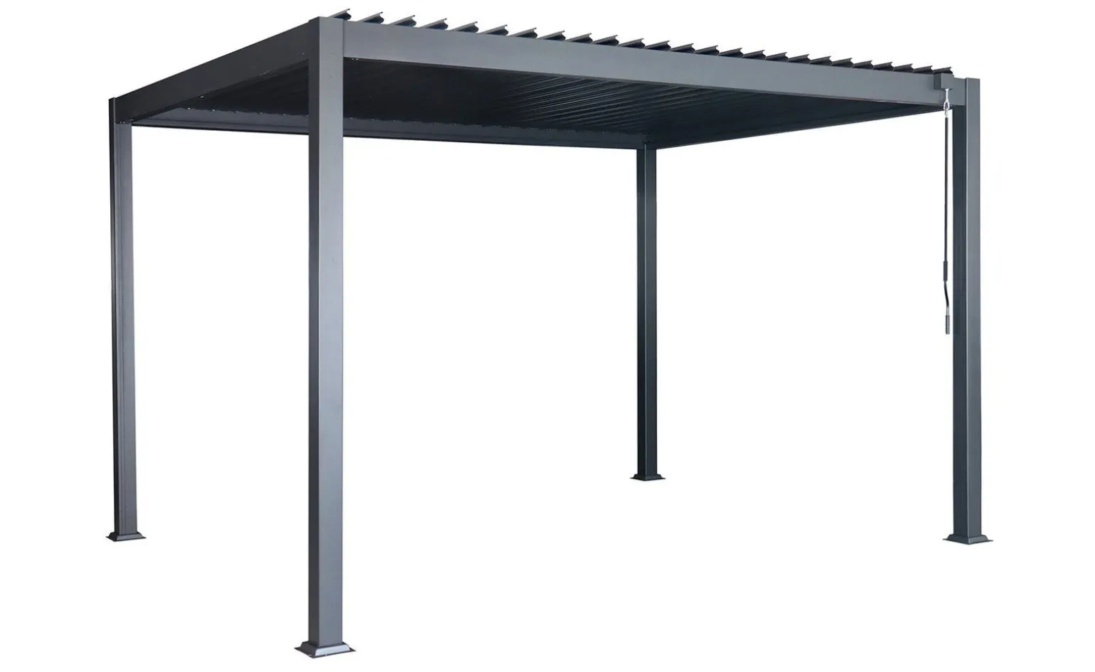 Pergola bioclimatica antracite 390x300 cm