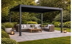 Pergola bioclimatica antracite 390x300 cm