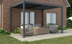 Pergola bioclimatica antracite 390x300 cm