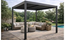 Pergola bioclimatica antracite 390x390 cm