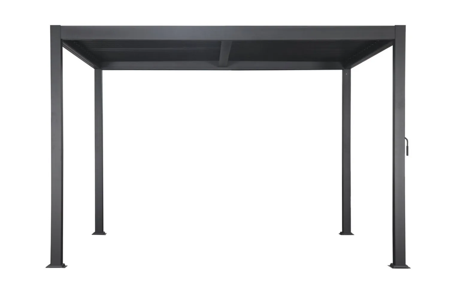 Pergola bioclimatica antracite 390x390 cm