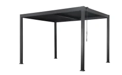 Pergola bioclimatica antracite 390x390 cm