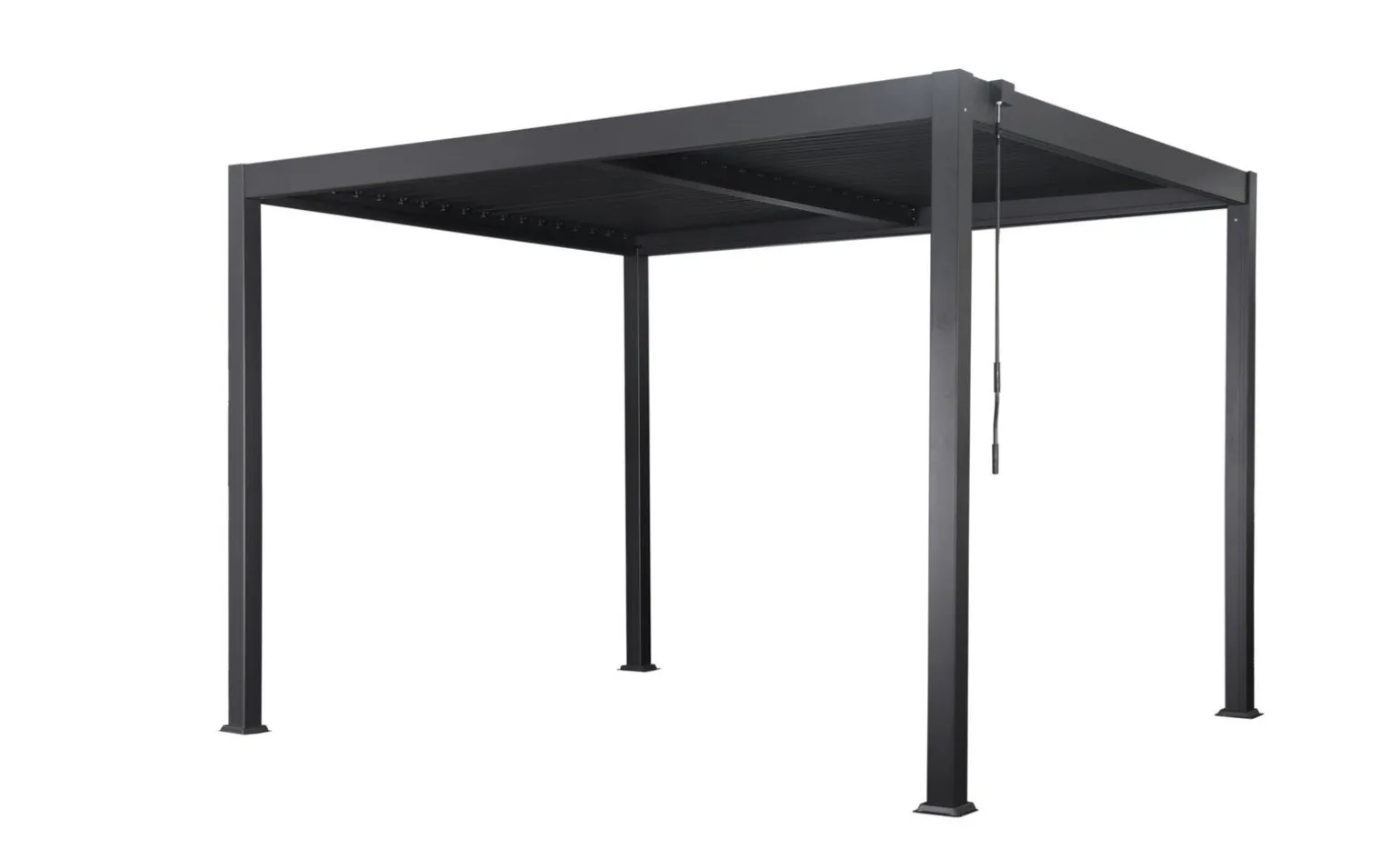 Pergola bioclimatica antracite 390x390 cm