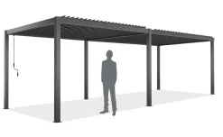 Pergola bioclimatica antracite 585x300 cm