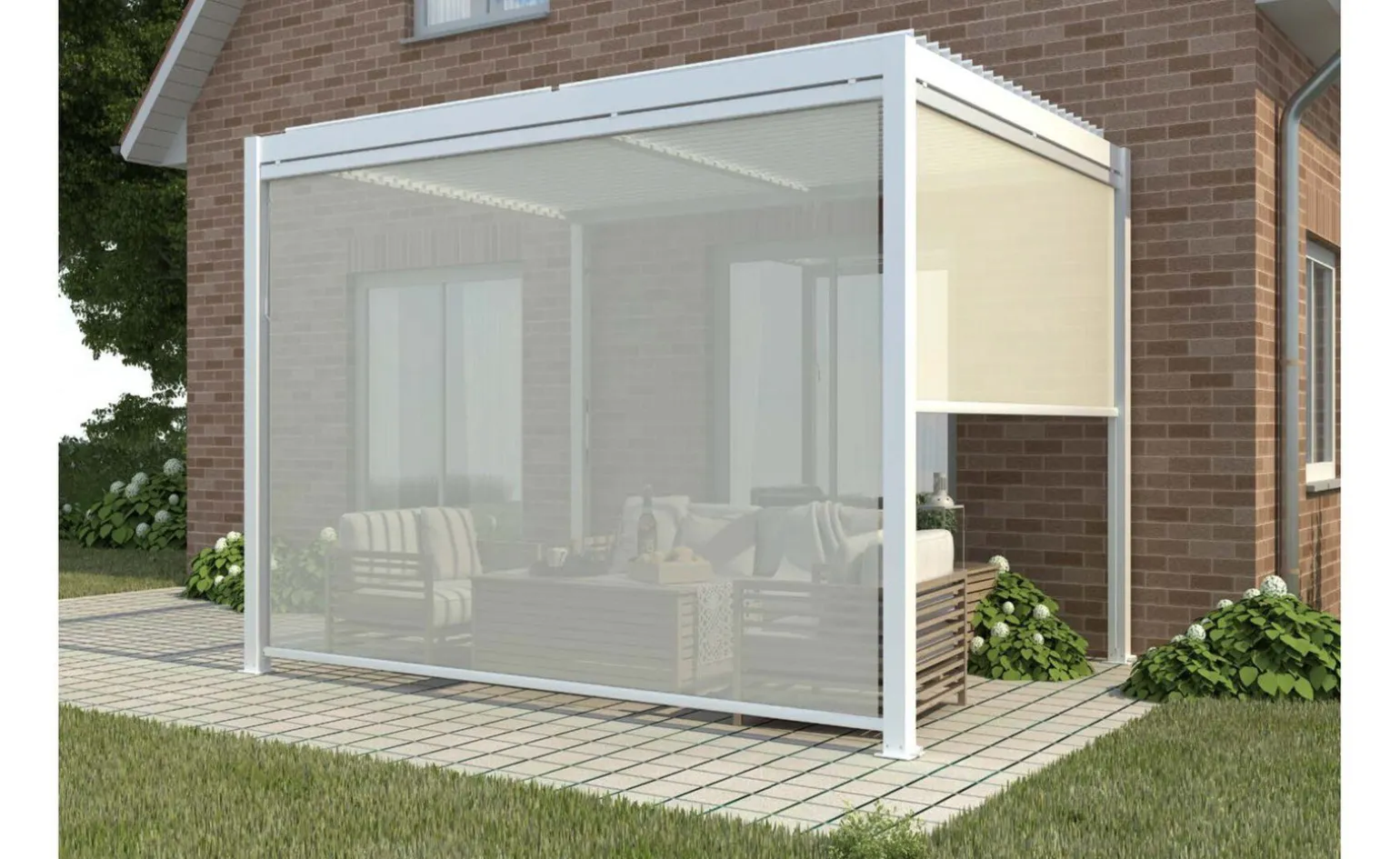 Pergola bioclimatica bianca 390x300 cm