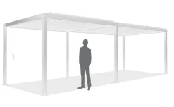 Pergola bioclimatica bianca 585x300 cm