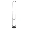 Piantana LED Clip nera 130 cm