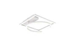 Pivot plafoniera LED in metallo bianco 24W 54 cm