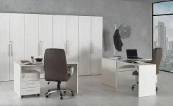Pixel ufficio componibile betulla 2 scrivanie e 4 armadi 5 vani