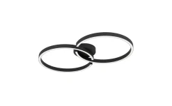 Plafoniera amandolo 19,5 watt RGB 67x38 centimetri nero colorata e regolabile