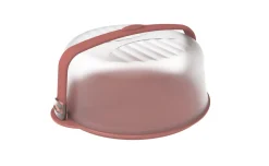 Portadolci con manico e chiusura di sicurezza rosa