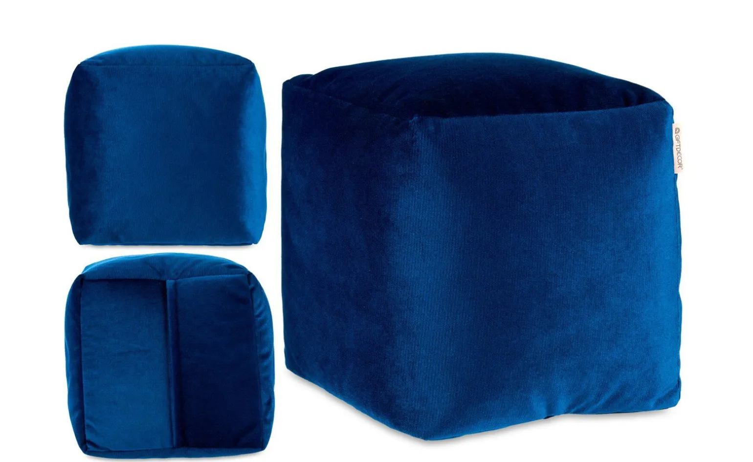 Pouf blu 30x30x30 centimetri