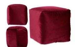 Pouf bordeaux 30x30x30 centimetri