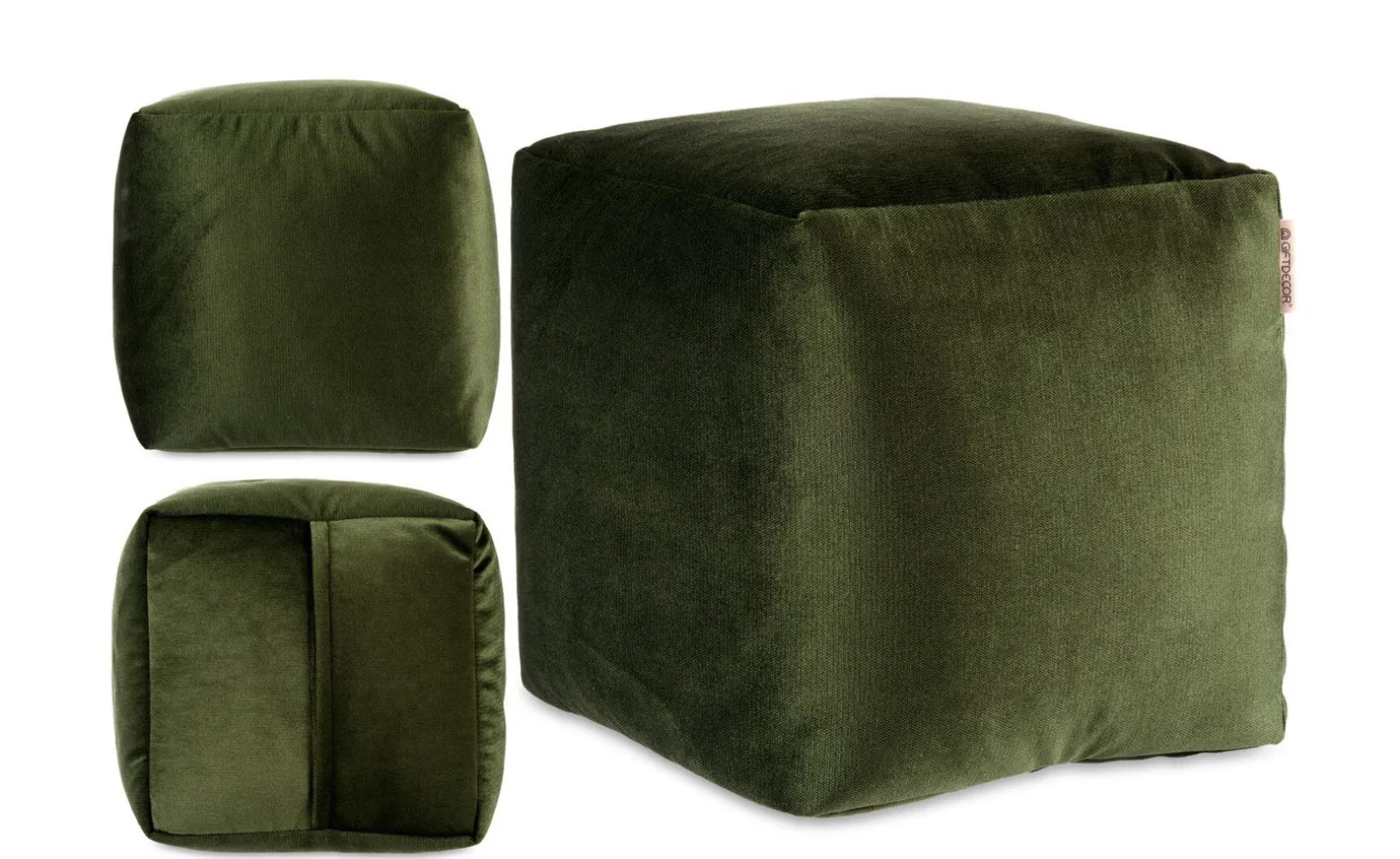 Pouf verde 30x30x30 centimetri