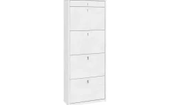 Prince scarpiera bianco ossido 4 ante e 1 cassetto