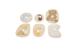 Puzzle Animali gioco bimbi in compensato 6 pezzi