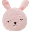 Rabbit Fur cuscino per camerette rosa Ø28 cm