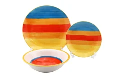 Rainbow servizio piatti arancione 18 pezzi