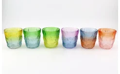Rainbow set 6 bicchieri colori assortiti