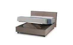 Reef letto matrimoniale contenitore comfort beige