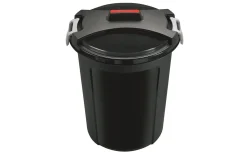 Refuse Bidone universale con Coperchio 75 Litri Nero