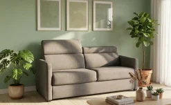 Rodi divano letto 3 posti letto in tessuto sabbia