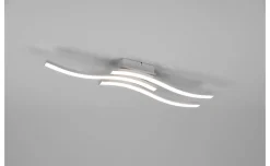 Route plafoniera LED cromo satinato