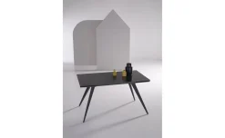 Rubino tavolo allungabile marmo nero opaco
