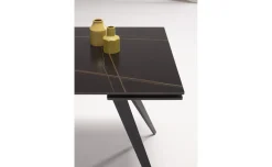 Rubino tavolo allungabile marmo nero opaco